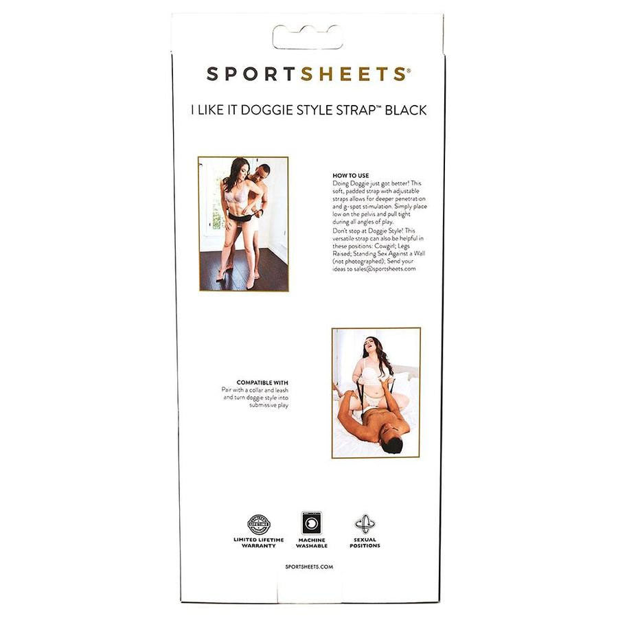 Sportsheets Doggie Style Strap Harness – Black – G-Spot Stimulation