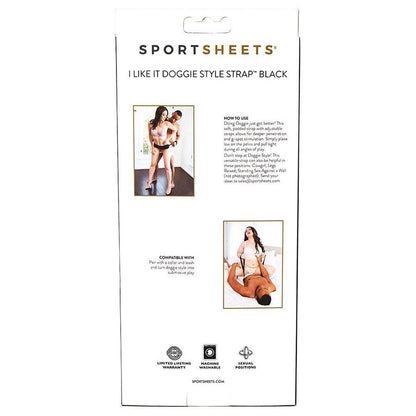 Sportsheets Doggie Style Strap Harness – Black – G-Spot Stimulation