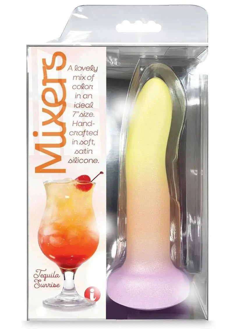 Mixers Tequila Sunrise 8" Dildo – Silky Soft Liquid Silicone – Multi-Color