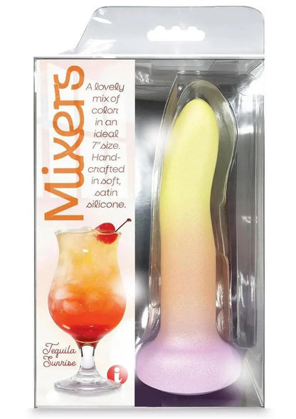 Mixers Tequila Sunrise 8" Dildo – Silky Soft Liquid Silicone – Multi-Color