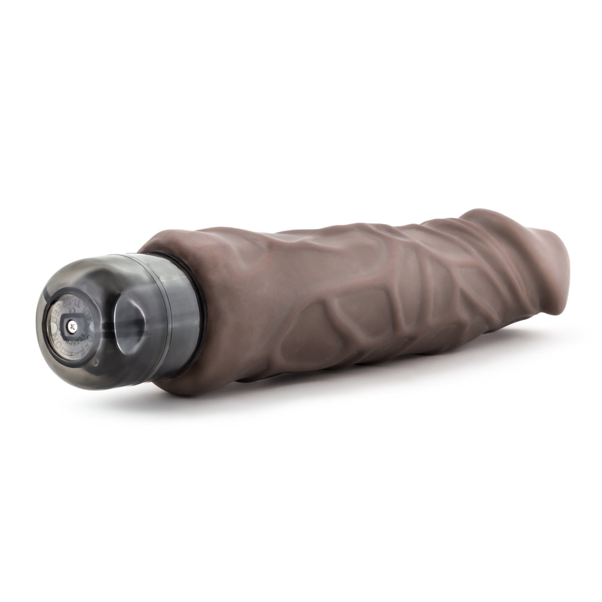 Blush X5 Plus Hard On Vibrating Dildo - Brown - 9 Inch