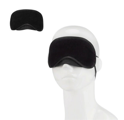 Electric Novelties Peek-a-Boo Love Mask – Black – Velvet Blindfold