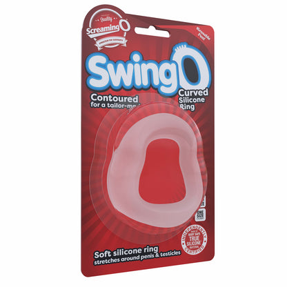 Screaming O Swingo Curve Cock Ring – Clear – Custom Contour Design