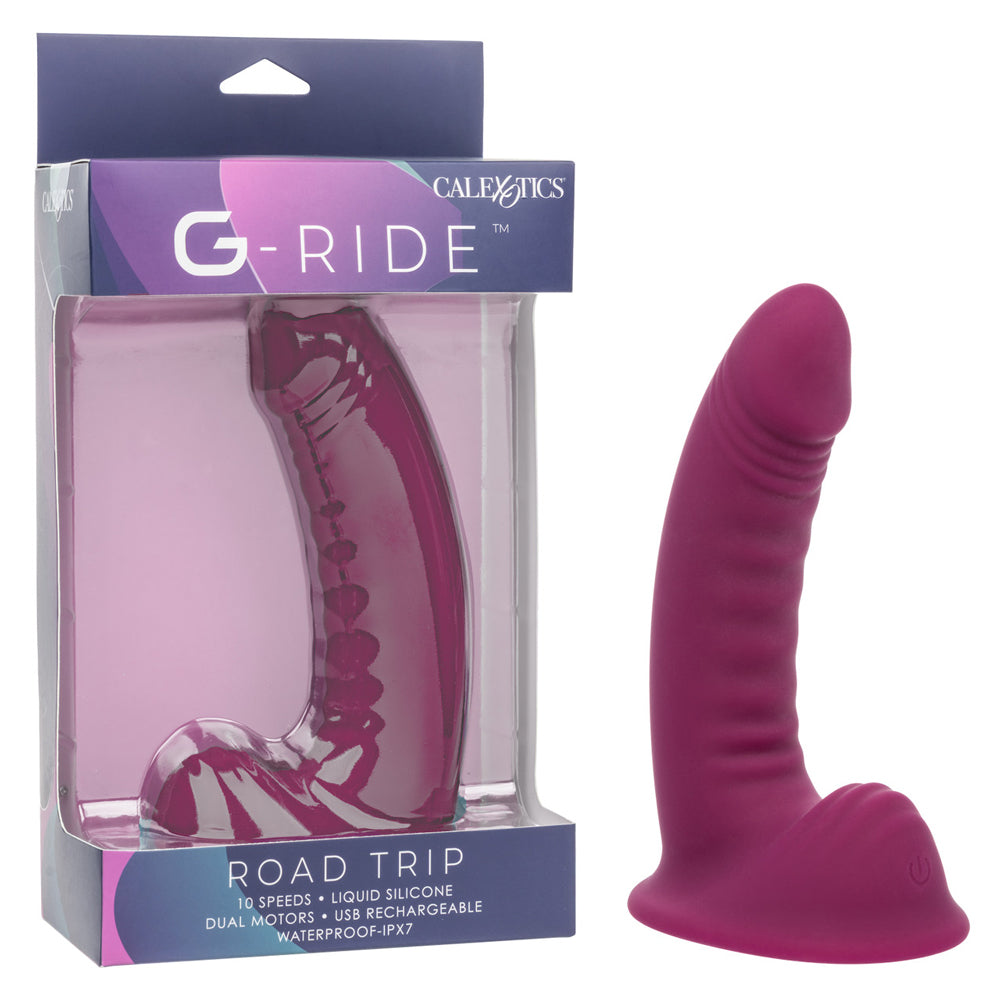 CalExotics G-Ride Road Trip Dual-Motor Vibrator - Red
