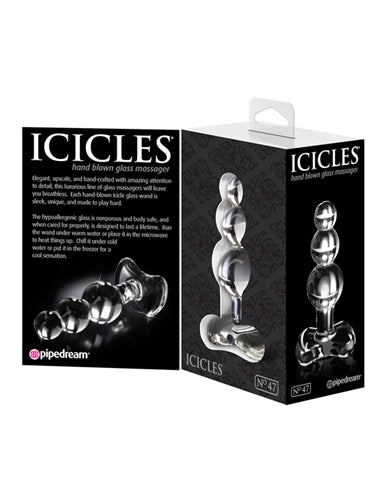 Pipedream Icicles No. 47 Glass Anal Plug – Clear