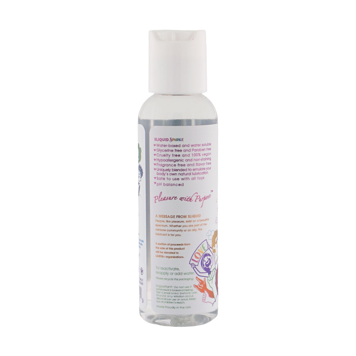 Sliquid Sparkle Water-Based Personal Lubricant – 2.0 oz / 60 ml