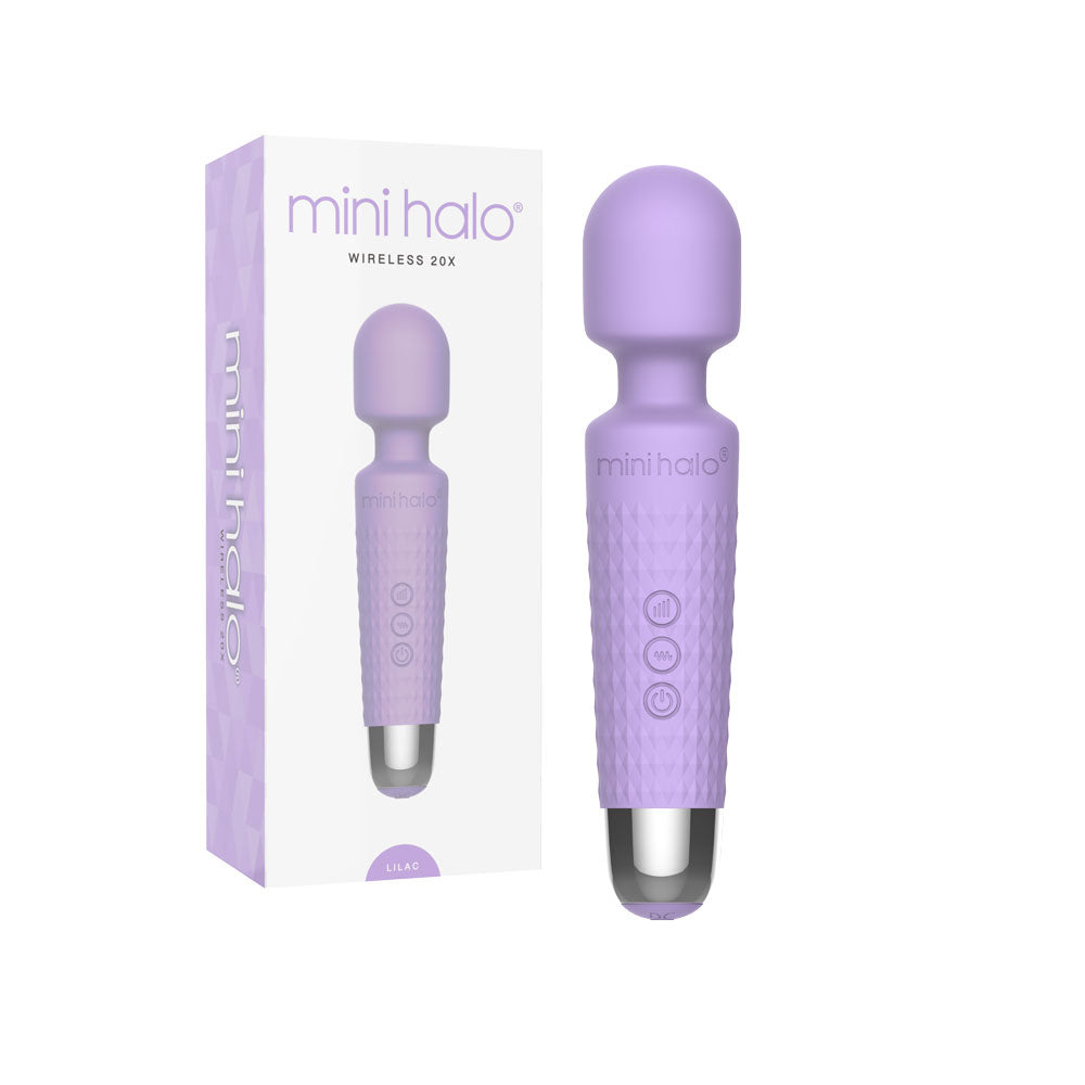 Viben Mini Halo Lilac Wand Massager – Rechargeable, Multi-Speed, Waterproof