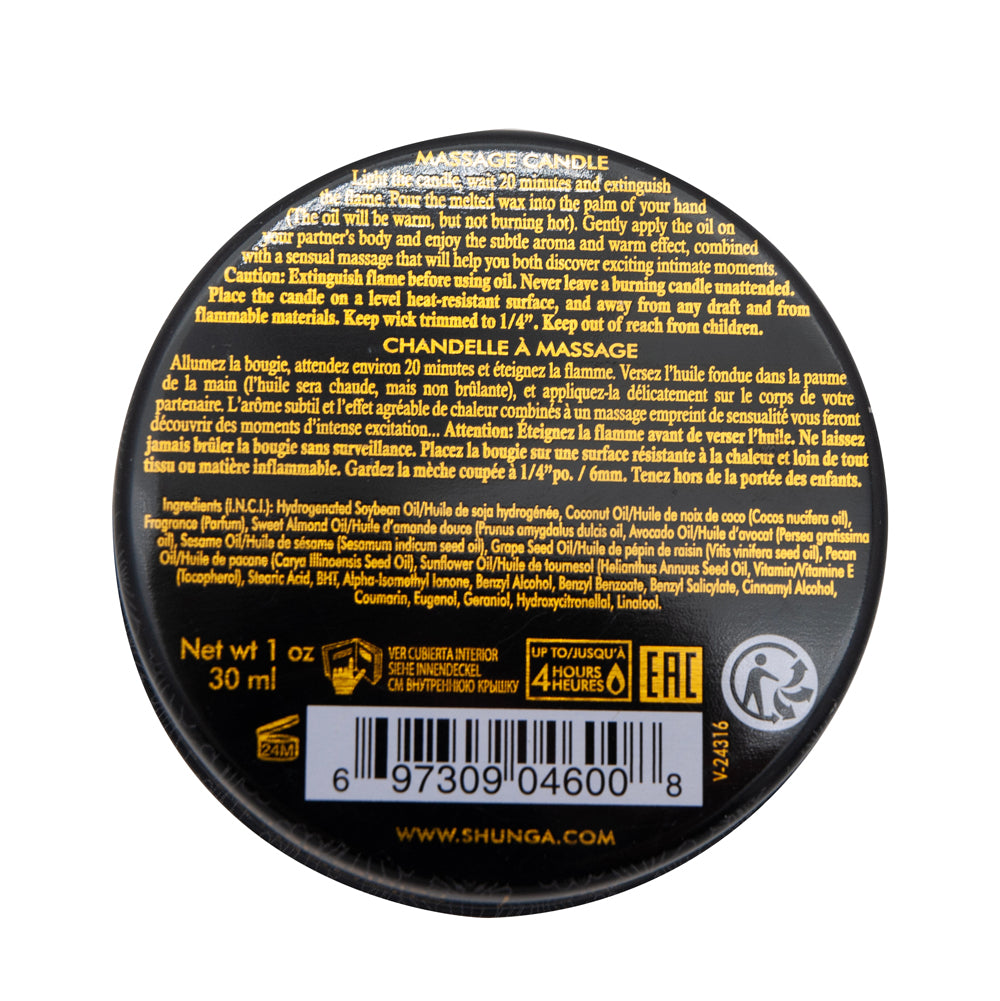 Shunga Mini Massage Candle - Aphrodisia - Massage Oil - 1 Fl. Oz.