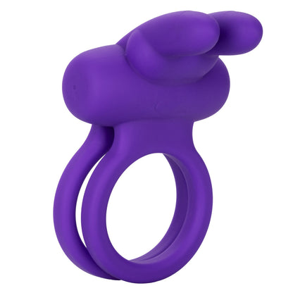 CalExotics Silicone Rechargeable Dual Rockin' Rabbit Enhancer – Purple – Multi-Function