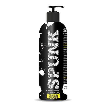 Spunk Lube Hybrid Water and Silicone Lubricant 16 Fl Oz - White