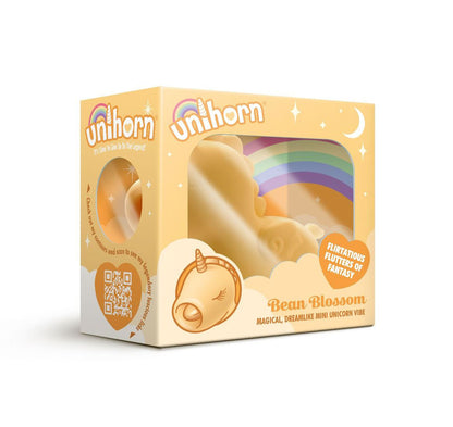 Unihorn Bean Blossom Rechargeable Dual Motor Vibrator - Yellow
