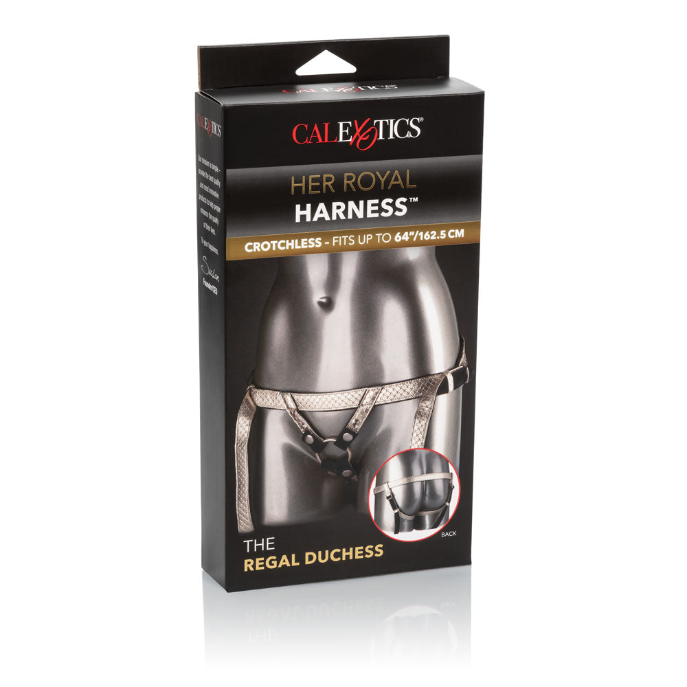 CalExotics Her Royal Harness the Regal Duchess - Crotchless Harness - Red