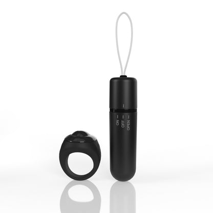 Screaming O 4t Vibrating Panty Set with Remote Control Ring - Black