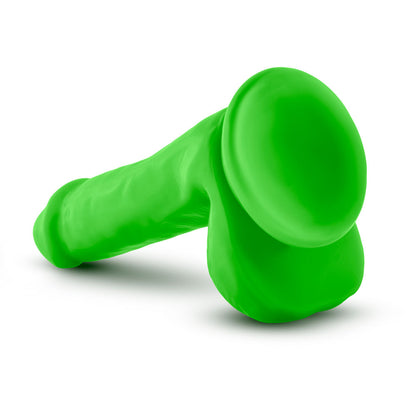 Blush Neo 6 Inch Dual Density Cock with Balls - Neon Green