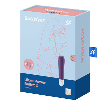 Satisfyer Ultra Power Bullet 2 – Purple – Rechargeable Mini Vibrator with Waterproof Design