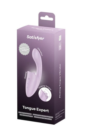 Satisfyer Tongue Expert Dual Stimulation Device – Purple