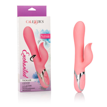 CalExotics Enchanted Tickler Multi-Function Vibrator with Rotating Beads - Pink