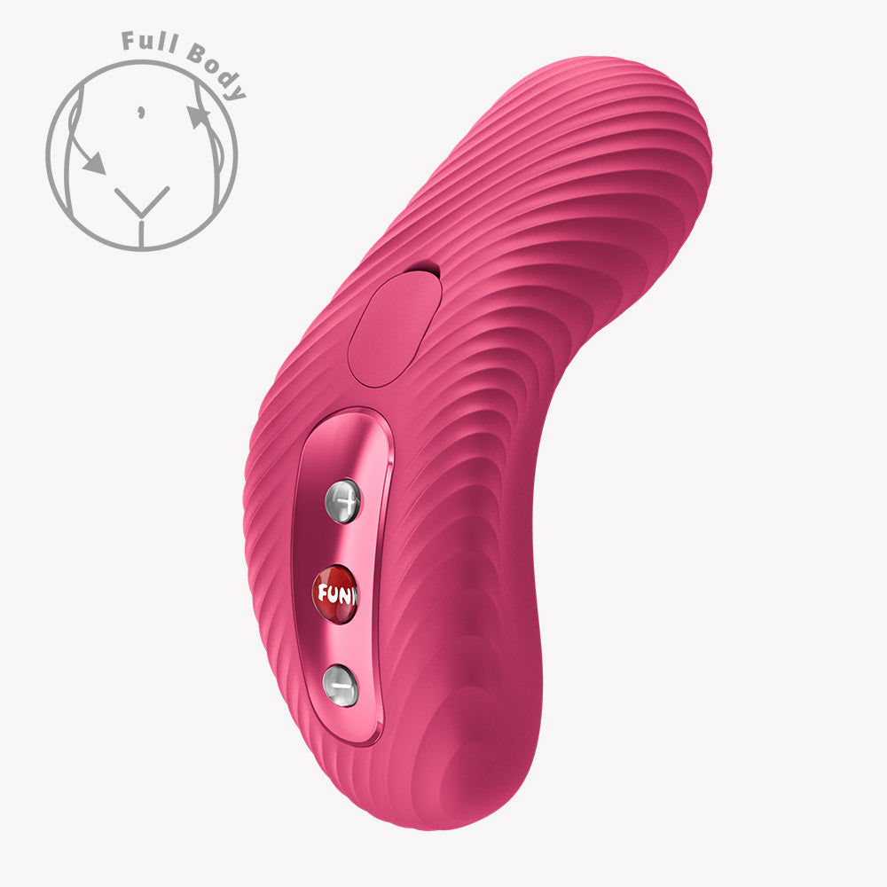 Fun Factory Laya III Lay-On Vibrator - Magenta - Ergonomic Clitoral Stimulation Device