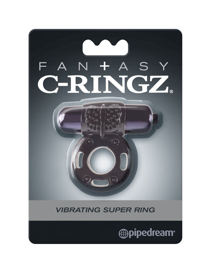 Fantasy C-Ringz Vibrating Super Ring – Erection Support – Black
