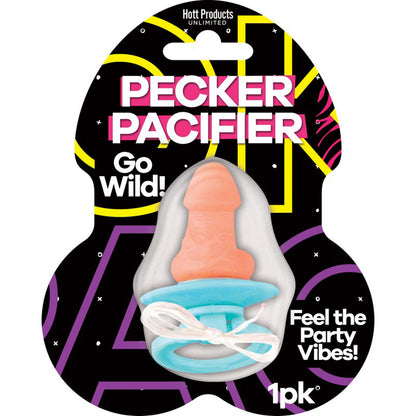 Hott Products Pecker Pacifier with Elastic Wristband – Beige