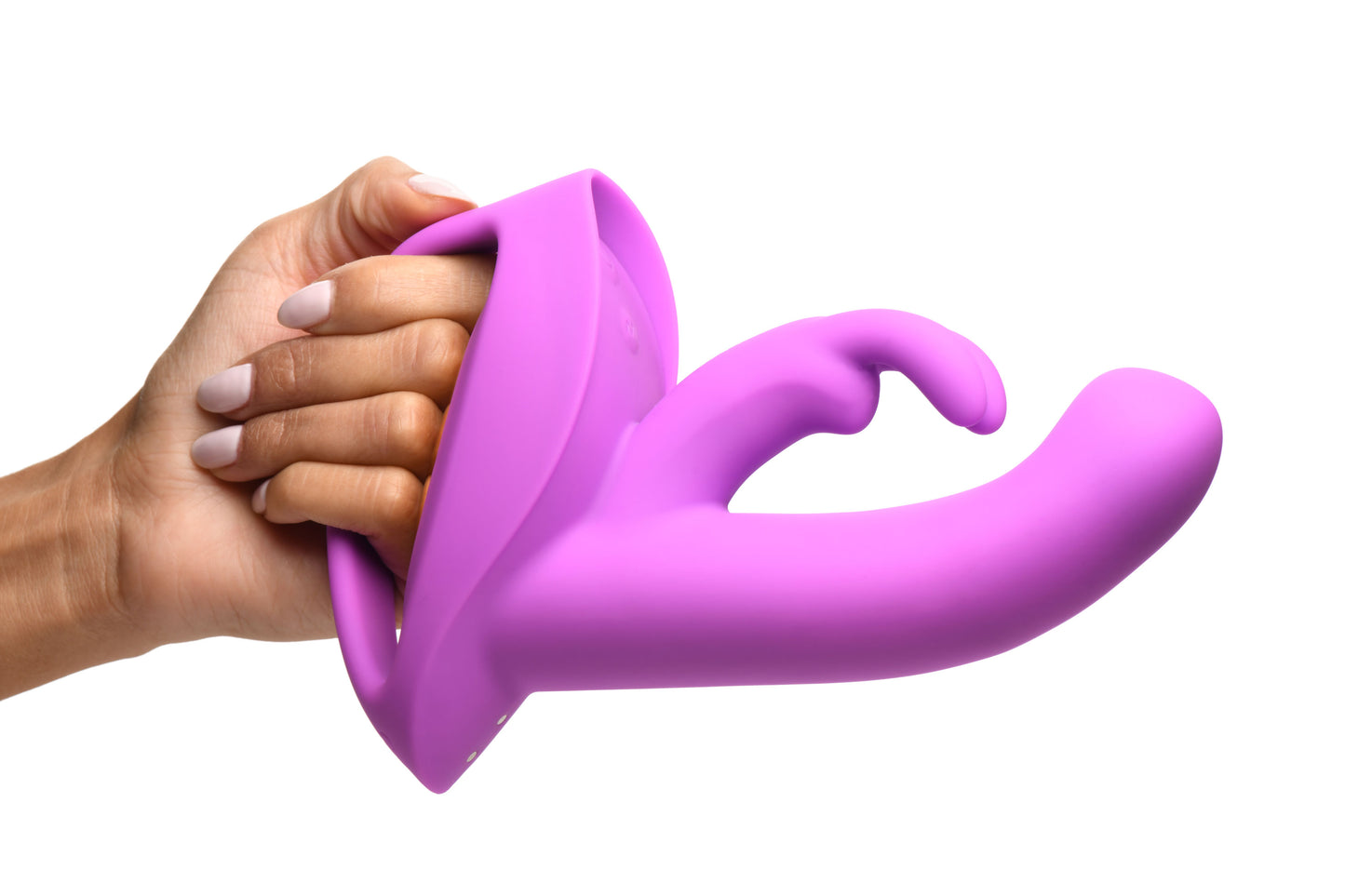 XR Brands Come Hither Rocket Silicone Vibrator - Purple - G-Spot and Clitoral Stimulation