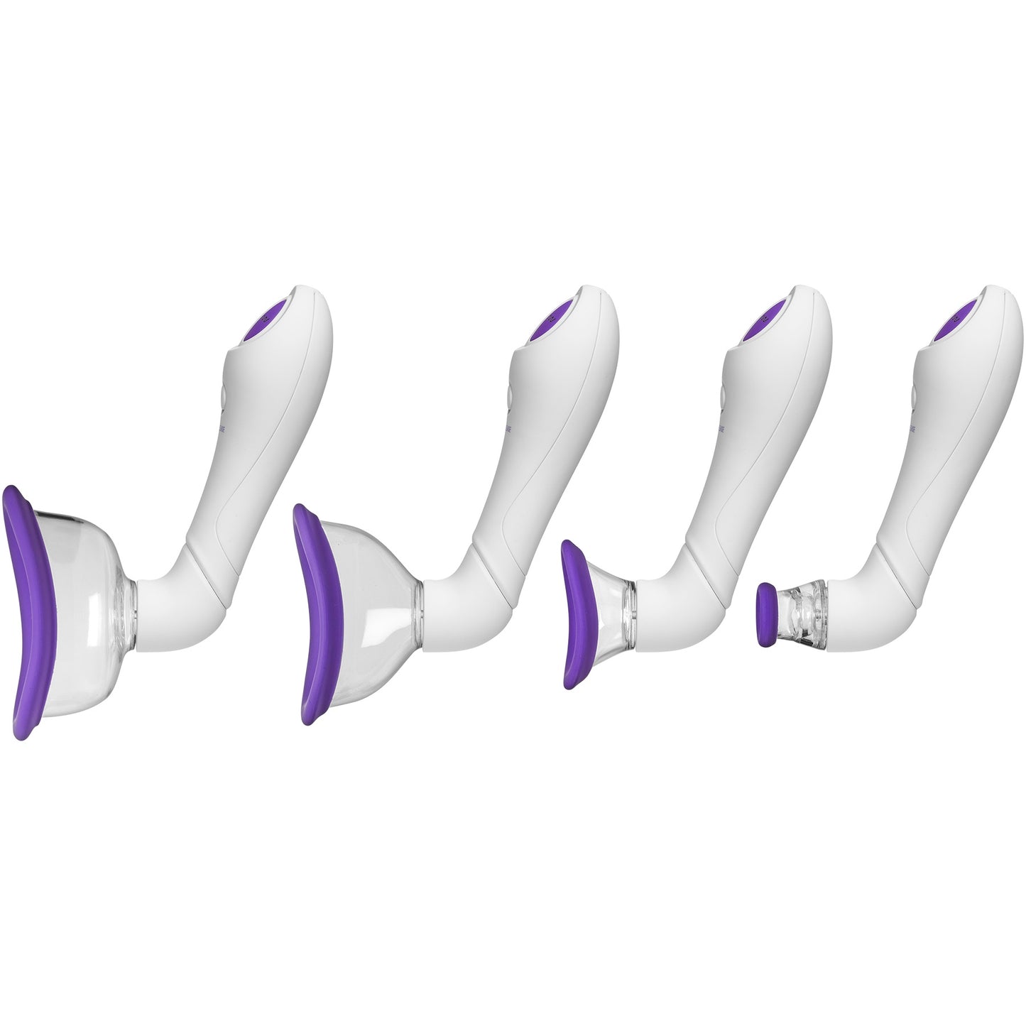 Doc Johnson Bloom Intimate Body Pump - Automatic Vibrating Suction Cup - Purple