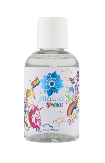 Sliquid Sparkle Water-Based Lubricant – 4.2 Oz / 125 ml – Vegan-Friendly