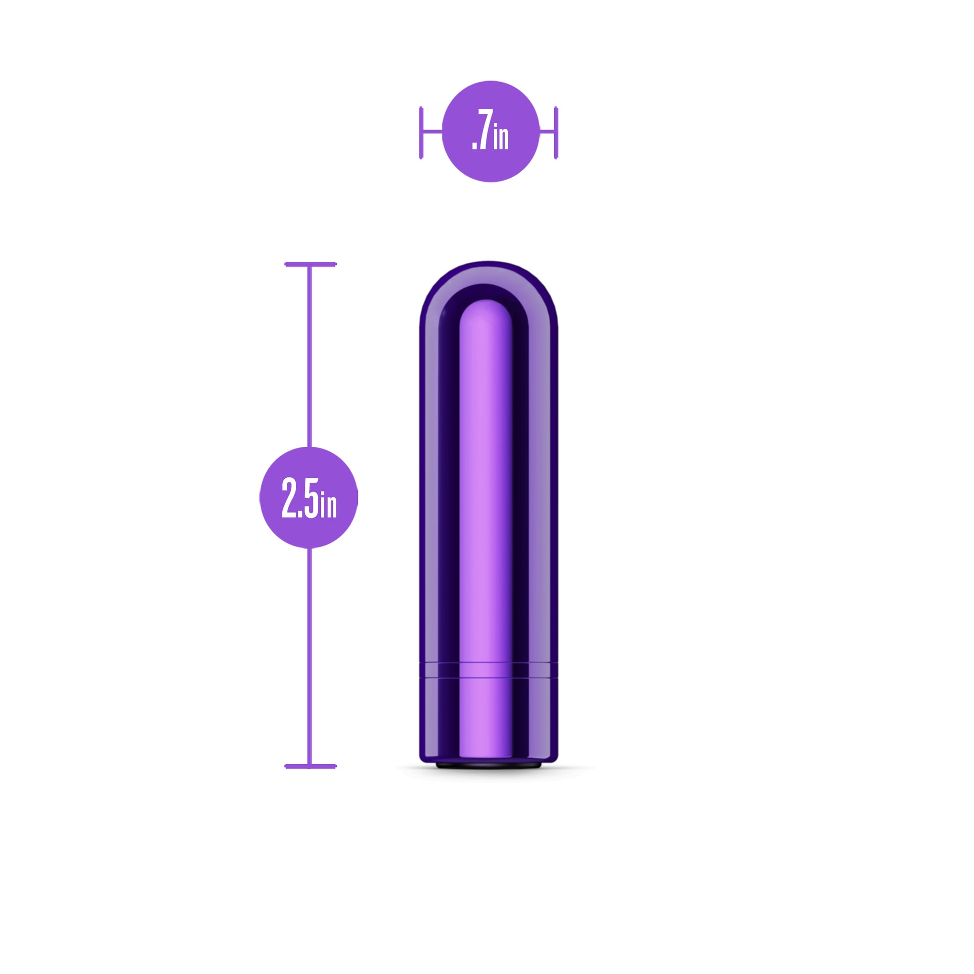 Kool Vibes Rechargeable Mini Bullet Vibrator - Grape