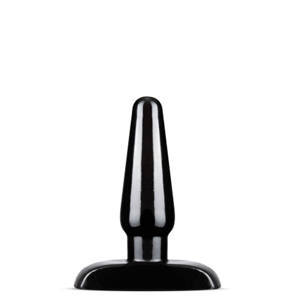 Anal Adventures Basic Anal Plug - Small - Tapered Design - Black