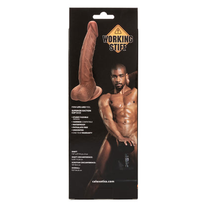 CalExotics Working Stiff The Personal Trainer 7.5" Dildo - Brown