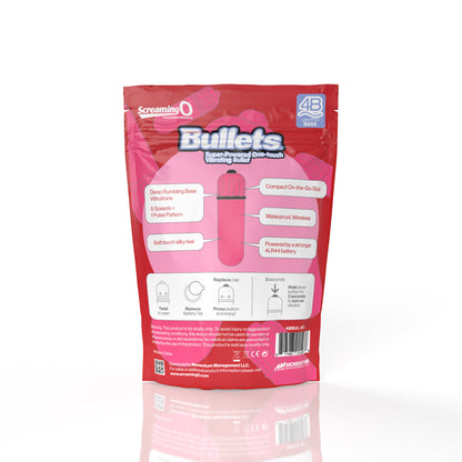 Screaming O 4B Bullet - Super Powered One Touch Vibrating Bullet - Pink
