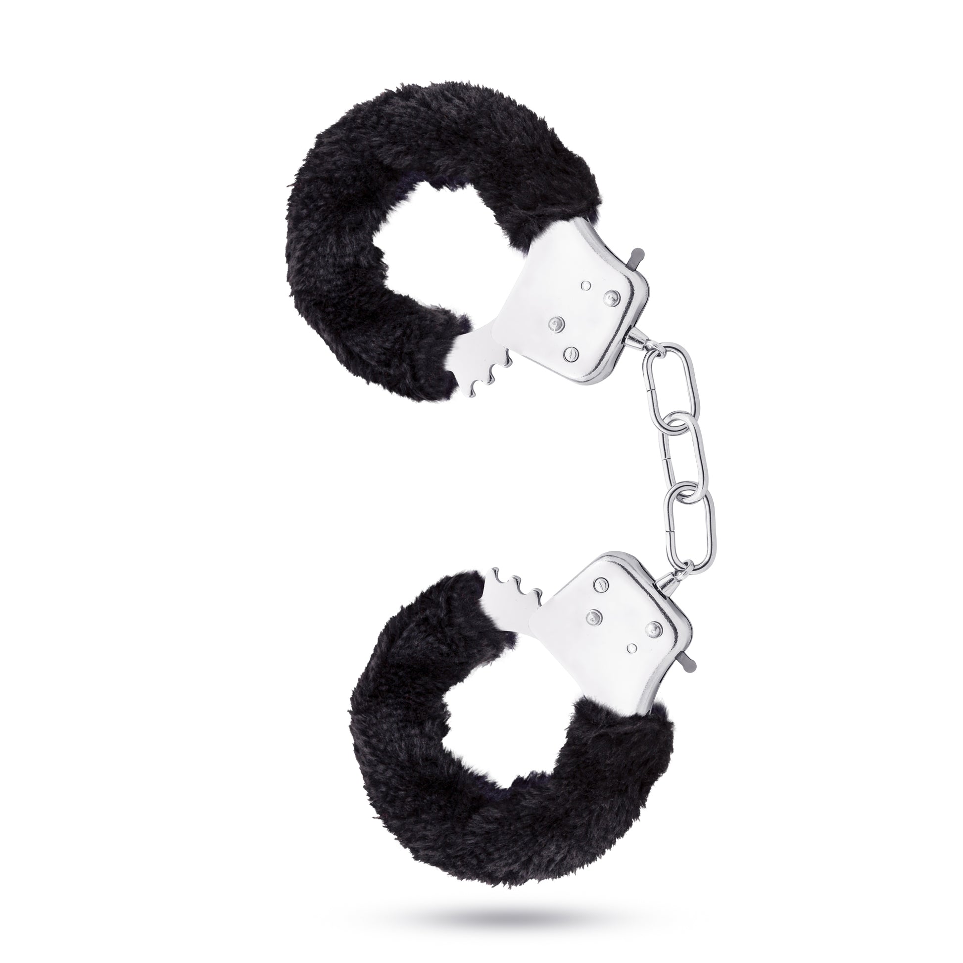Blush Temptasia Cuffs - Adjustable Black Stainless Steel Cuffs with Safety Release Levers