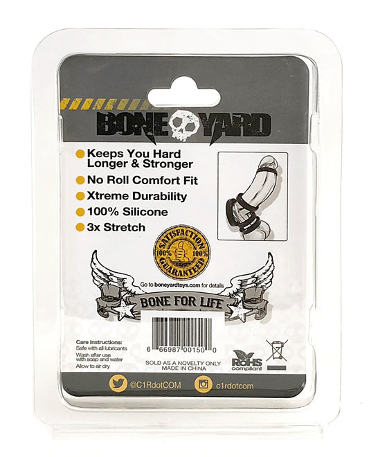 Boneyard Silicone Ring 50mm - Black - Durable and Comfortable Design