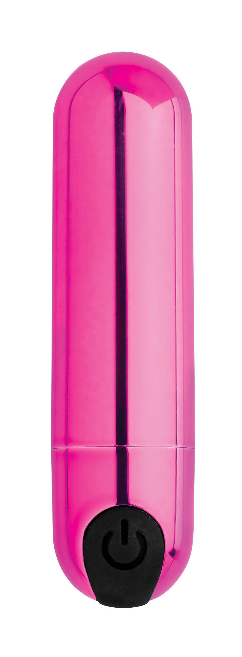XR Brands 10x Rechargeable Vibrating Metallic Bullet - Pink - Waterproof, Multi-Function