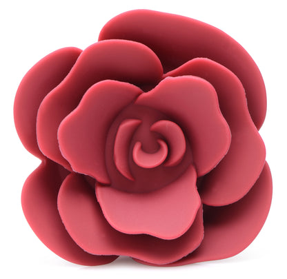 XR Brands Booty Bloom Silicone Rose Anal Plug – Red – Small