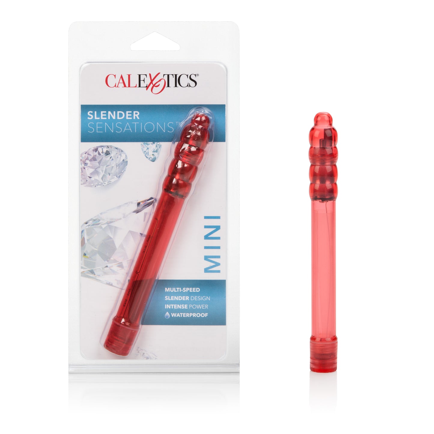 CalExotics Slender Sensations Vibrating Massager – Red – Multi-Speed
