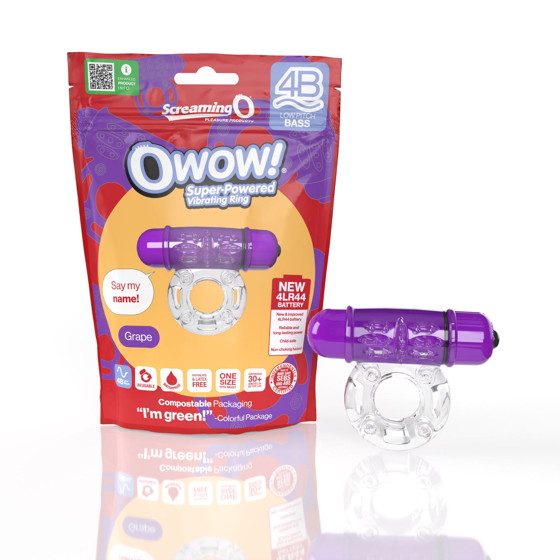 Screaming O OWow Super Powered Vibrating Ring – Purple