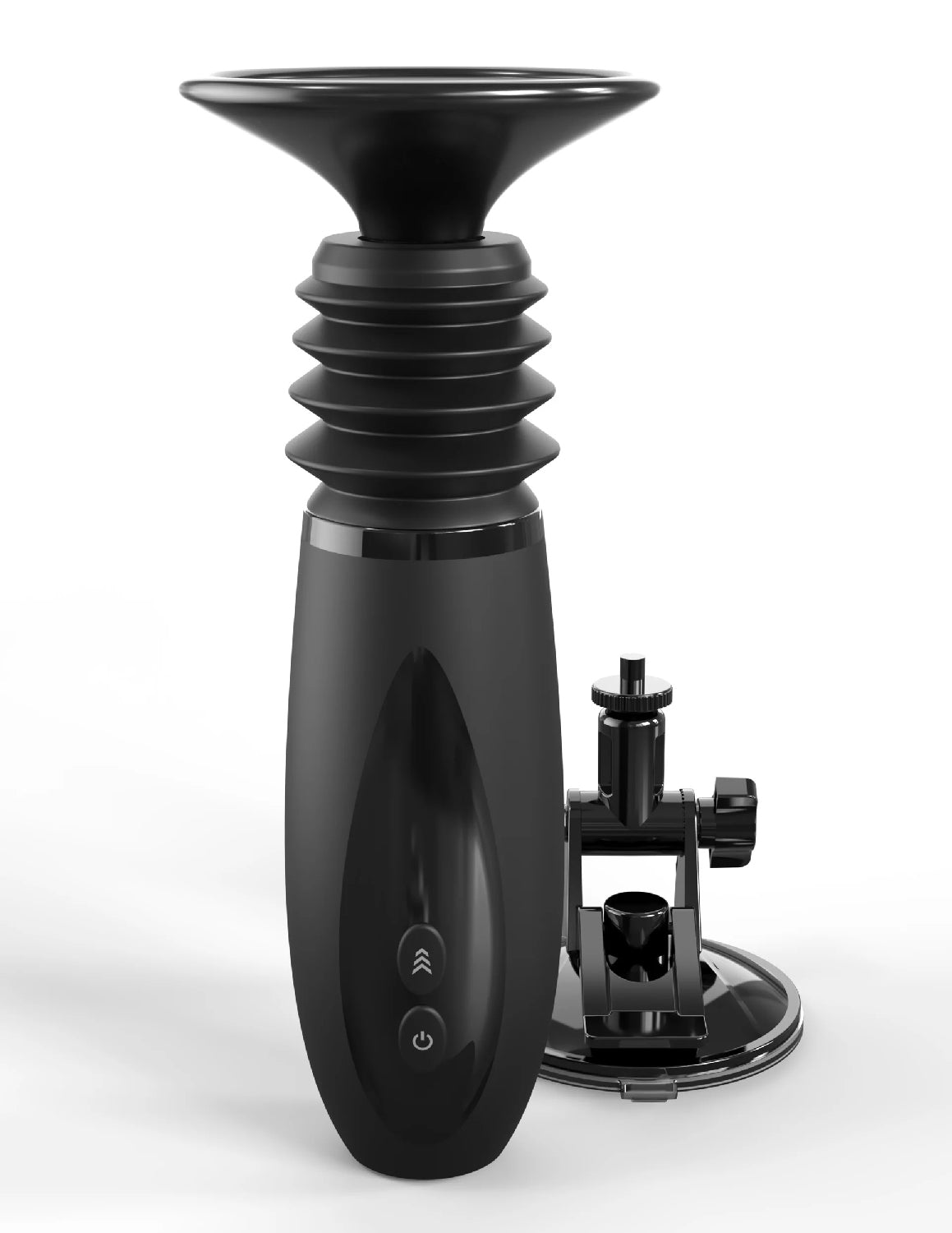 Pipedream Body Dock Thruster – Black Handheld Thrusting Device