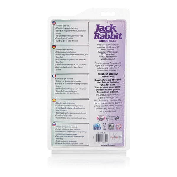 CalExotics Petite Jack Rabbit Vibrator - Purple - Multi-Speed with Rotating Shaft