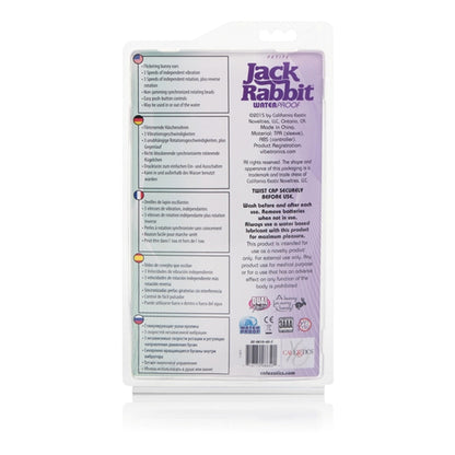 CalExotics Petite Jack Rabbit Vibrator - Purple - Multi-Speed with Rotating Shaft