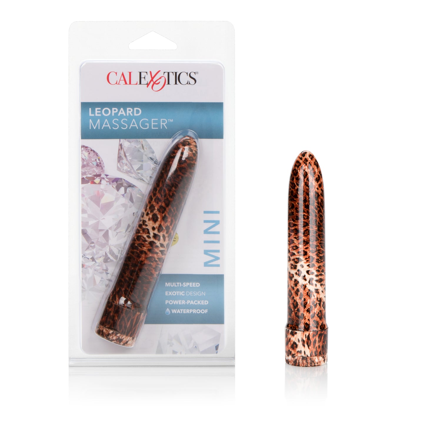 CalExotics Leopard Massager Mini Multi-Speed Vibrator - Animal Print