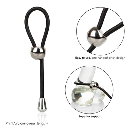 CalExotics E-Z Cinch Silicone Lasso Ring – Black