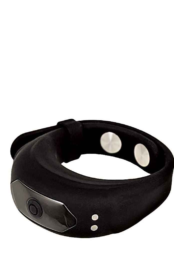 Nasstoys Cock Power Adjustable Belt Ring - Black - USB Rechargeable with 10 Vibrating Functions