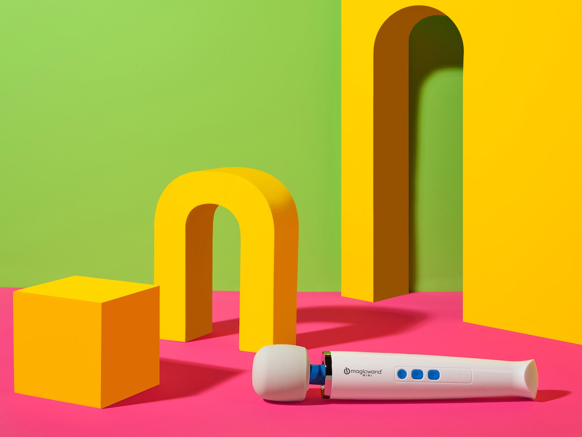 Magic Wand Mini - Rechargeable Massager with Multi-Speed Functionality - White