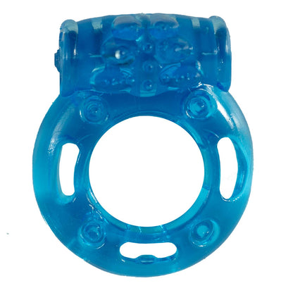 Nasstoys Macho Vibrating Cockring with Clitoral Ticklers – Blue