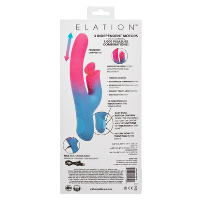 CalExotics Elation Thrusting Dual Stimulator – Multi-Function – Multi Color