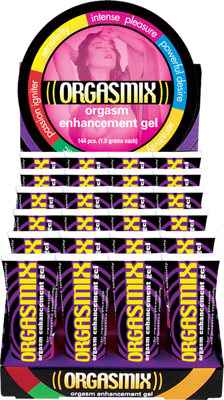 Hott Products Orgasmix 24 Piece Display - Enhancement Gel - 1 Oz. Tubes