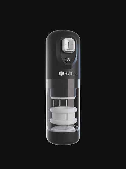 SVibe Ikon Spark Masturbator – Black – 4 Modes with Thrusting and Rotation