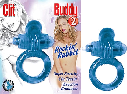 Nasstoys Clit Buddy 2 Mini Bunny Vibrator with Cockring – Blue