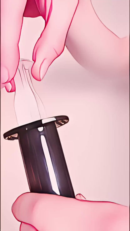 Strap-On-Me Squirting Cum Realistic Dildo Large – Black